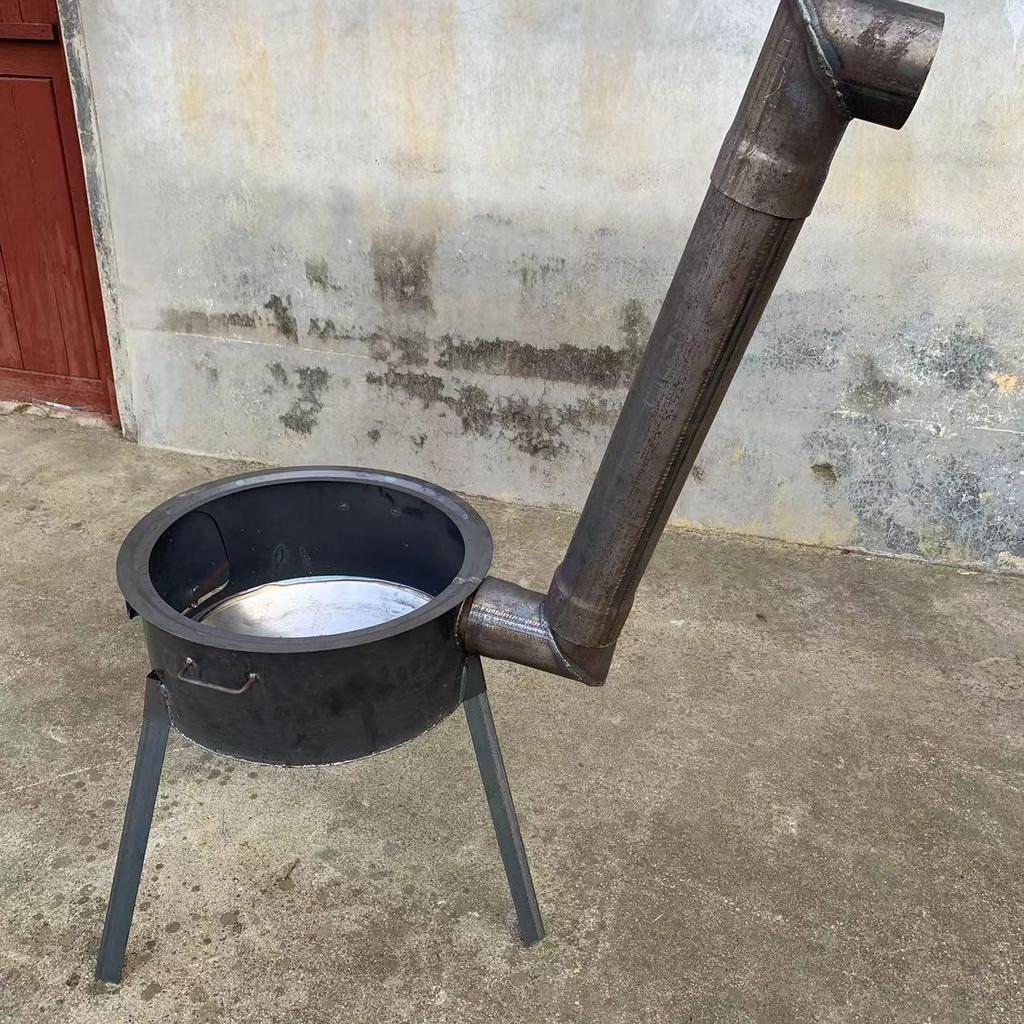 Thickened Steel Elbow for Wood Stove Smoke Outlet Bend Pipe Conversion