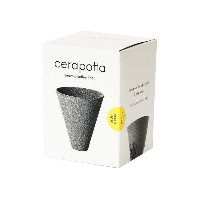 [Ash Concept] cerapotta Ceramiczny Filtr do Kawy DP-010 Szary 10 x 10 x 11 cm