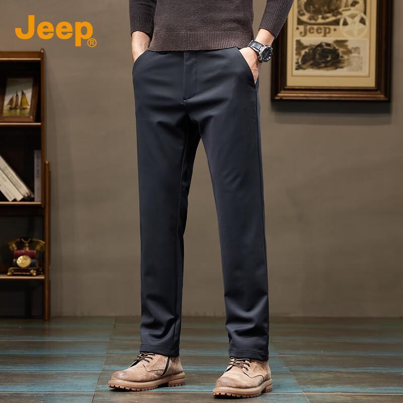 

Jeep Men s Stretch Business Casual Straight-Leg Trousers 33