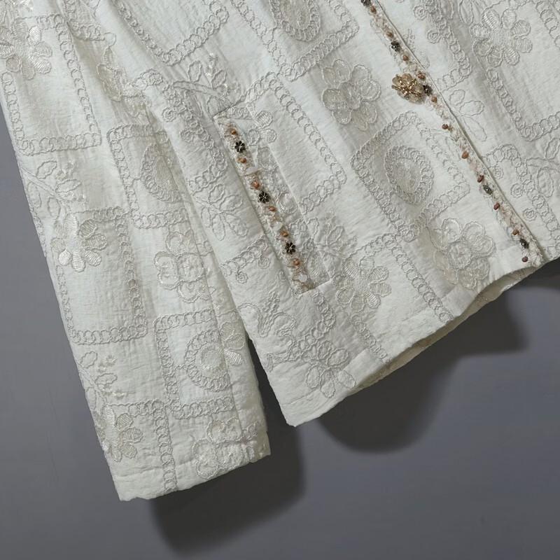 Cypress Women's New Chinese Style Linen Embroidered Jacket