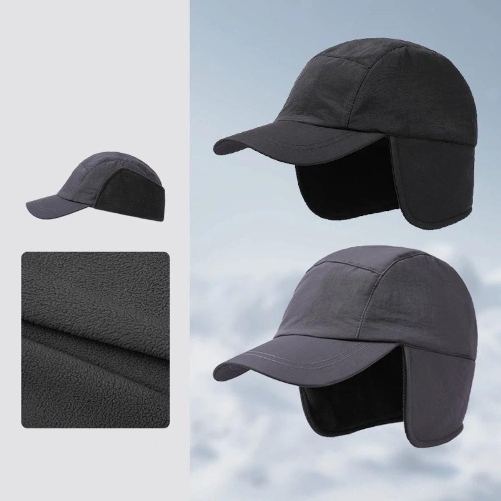 Thick Earmuffs Hat Waterproof Ear Protection Hat Casual Men's Hat  Winter