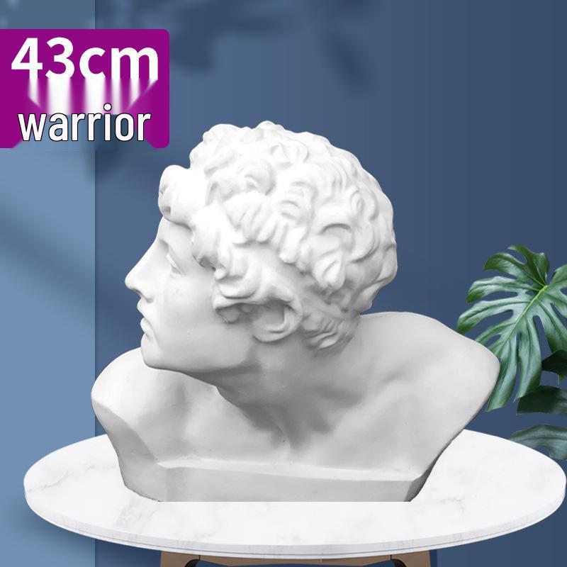 Plaster Cast Geometric Sculpture Set for Art and Photography