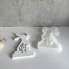 Rabbit Holder Resin Molds DIY Easter Rabbit Candlestick Silicone Mould X3UC