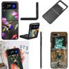 Kolibri Handyhülle Für Samsung Z Flip 7 6 5G Galaxy Z Flip4 Z Flip5 Z Flip3 Hülle Schwarze Harte PC Schale Schutzhülle