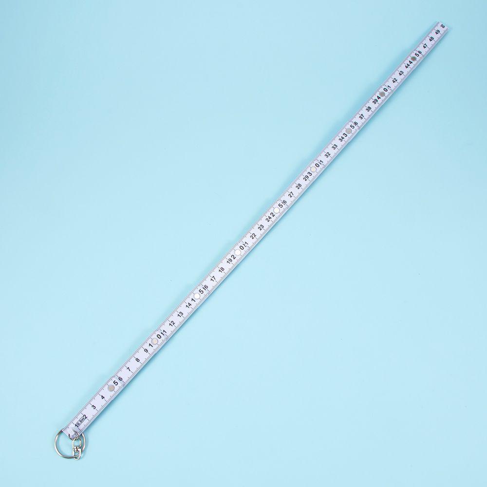 50cm Plastic Folding Key Finder Fold Measure Carpenter Measuring Tool Key Chains Key Ring