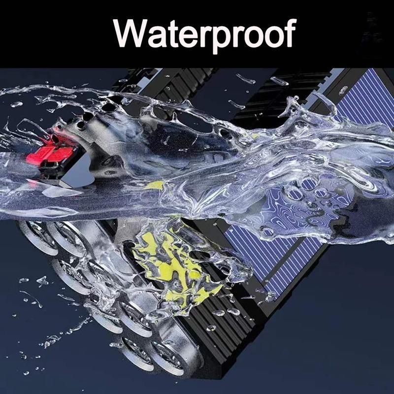 Outdoor Solar Strong Light LED Flashlight Portable Searchlight USB Rechargeable Waterproof Drop Resistant LED Camping Emergency