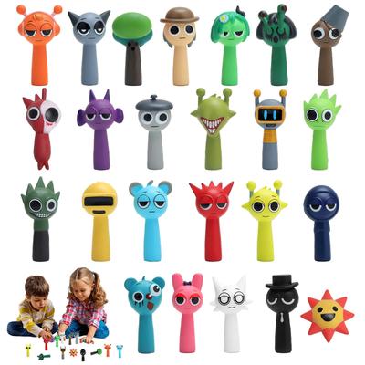 MORISHOP Spranky Hračka Mini Spranky Plastová Hra Postava Vysoká z Figurek, Figurek, Figurek, Modelů, Postav, Kolekce, 4-5 cm (Balení 24)