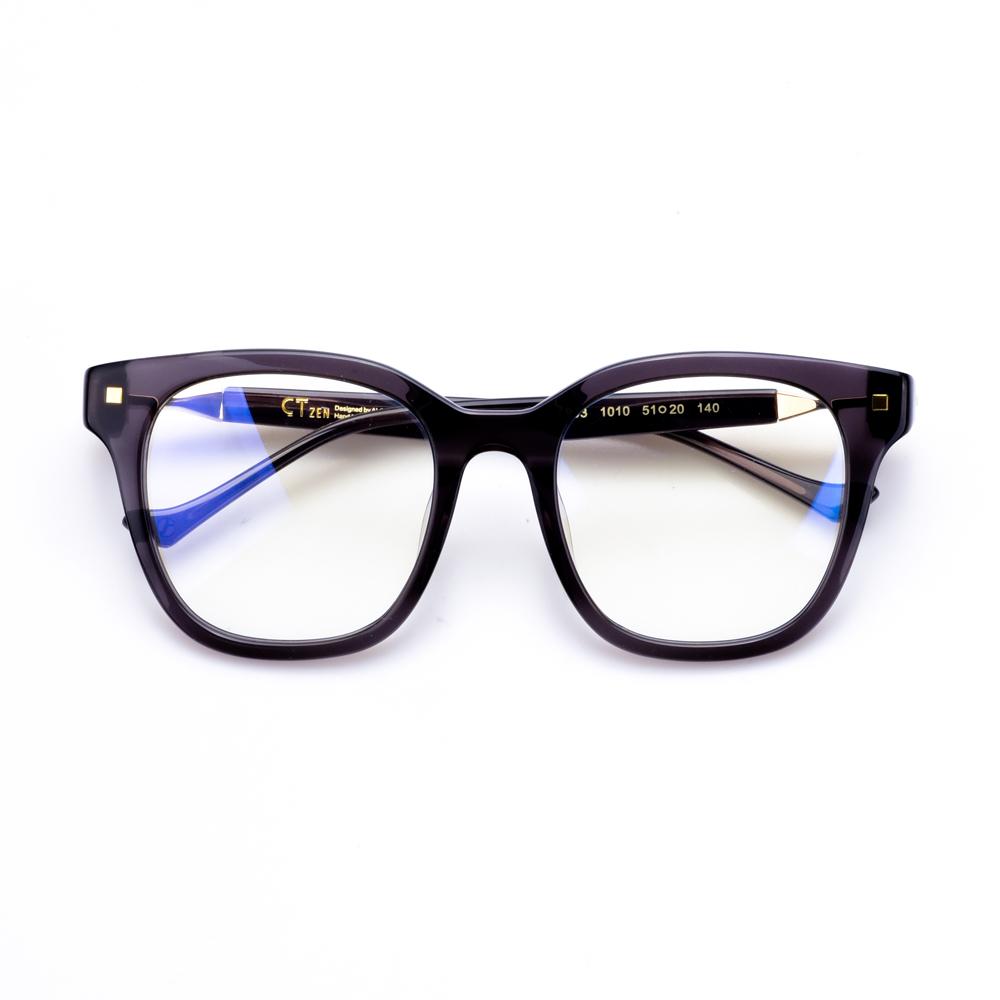 Alloaiweeo [Alo:Ctzen] Ci7603A C2 Big Oversized Dark Gray Horn-Rimmed Glasses