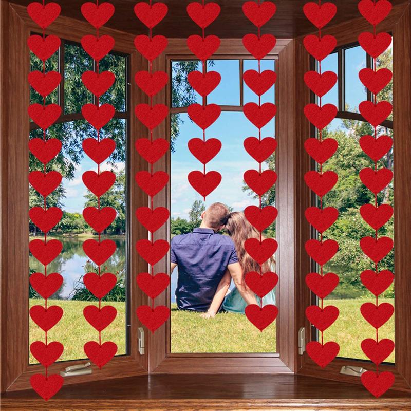 Wedding Garland Love Paper String Banner DIY Valentine Day Hanging