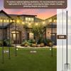 Outdoor Wrought Iron Shepherd's Hook for Garden, Courtyard, or Balcony Lighting