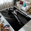 1PC Woman with Pistol Black Dress Print Carpet for Living Room Bedroom Sofa Home Decor Rus Non-slip Floor Mat Luxury Gift