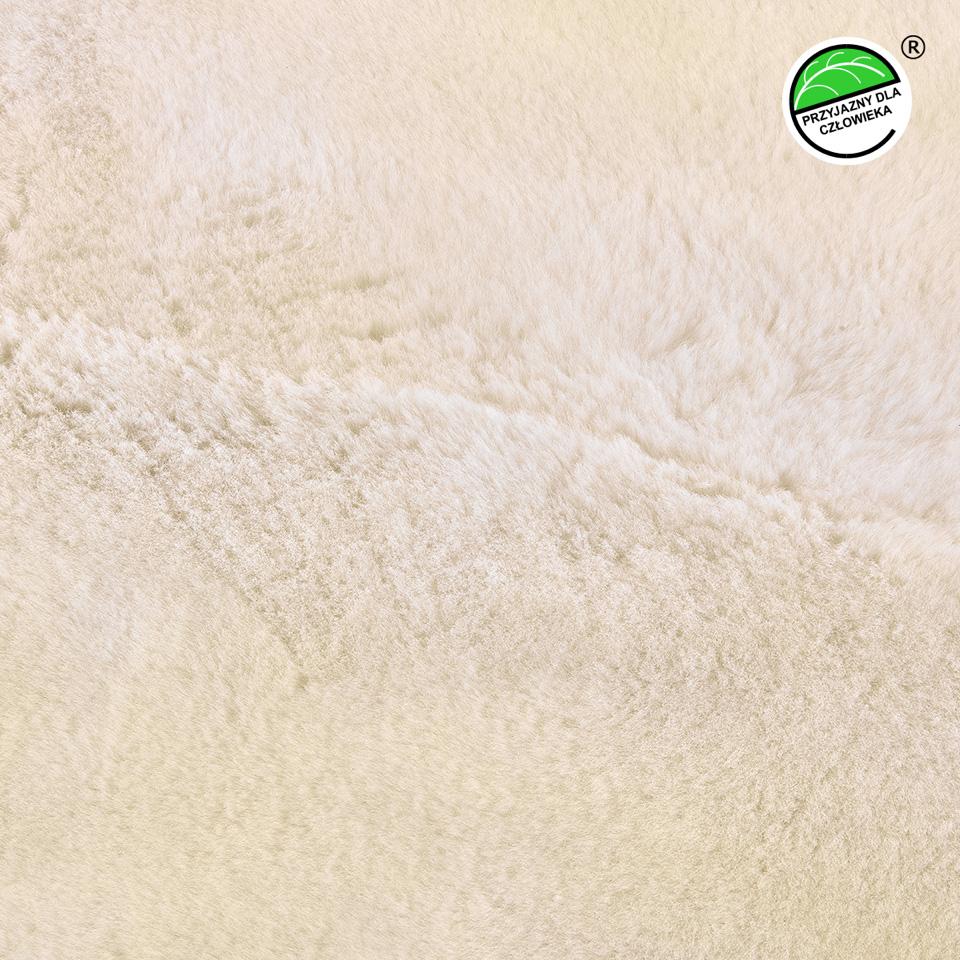 Natural White rug made of 2 sheared sheepskins, 180x50cm, size 180x50cm