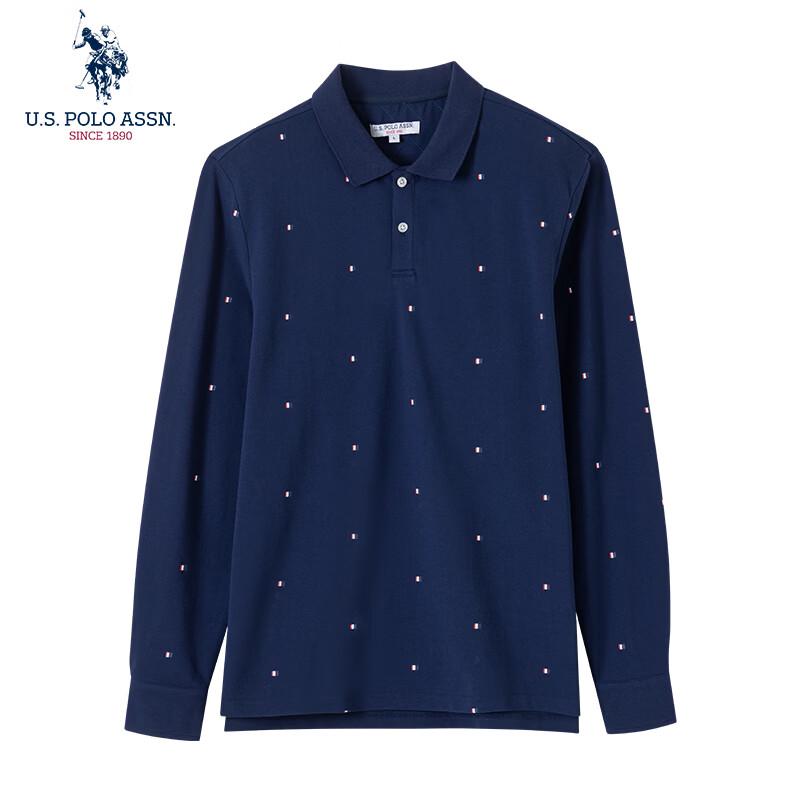 U.S. Polo Assn. Herren Langarm-Poloshirt
