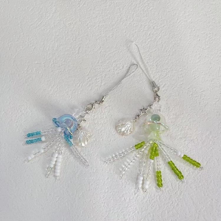 Multipurpose Artistics Beaded Phone Charm with Goldfish Accent Accessory for School Work or Leisure Stylish Outfits