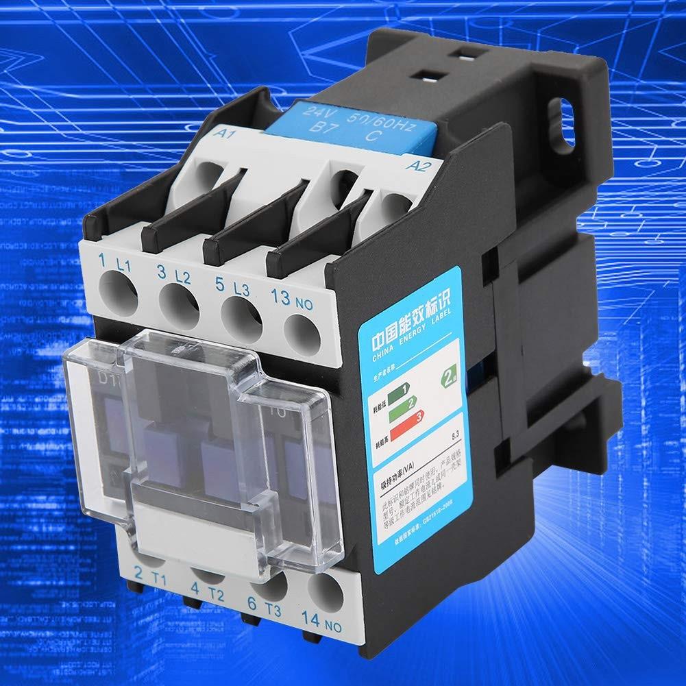 Contattore AC CJX2-1810 24V 50Hz 660V 32 Amp Fasi 3 Poli Guida DIN Industriale