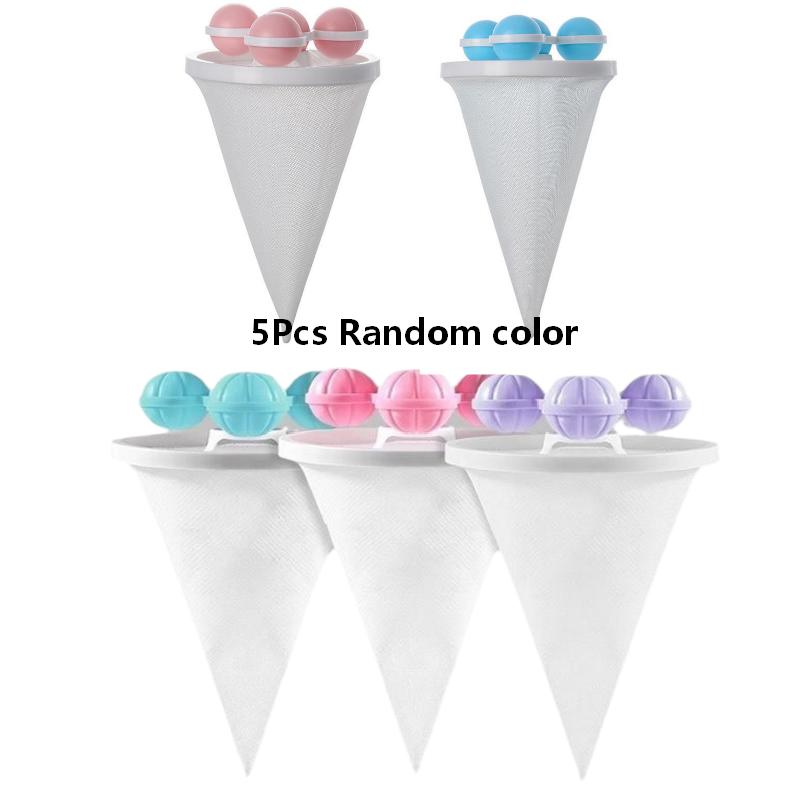 Washing Machine Lint Filter Ball Floating Hair Catcher Reusable Laundry Lint Remover Anti Clog Home Clothes Washing Accessories