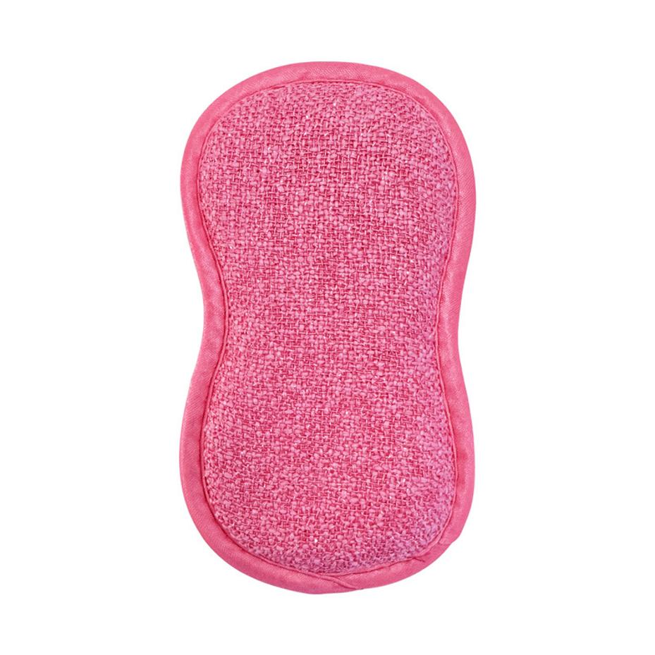 1 Pcs Dish Washing Spong Super Absorbent Microfiber Double Sided Scrub Sponge for Dishwashing Kitchen Bathroom Clean