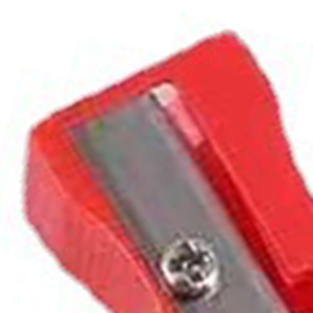 Manual Pencil Sharpener Plastic Efficient Safe Compact Pencil Sharpener for Class Office Random