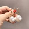 Perlen-Creolen C-Form Leichte Hängeohrringe Modeschmuck Zubehör für Damen und Mädchen Geeignet für den täglichen Gebrauch und besondere Anlässe