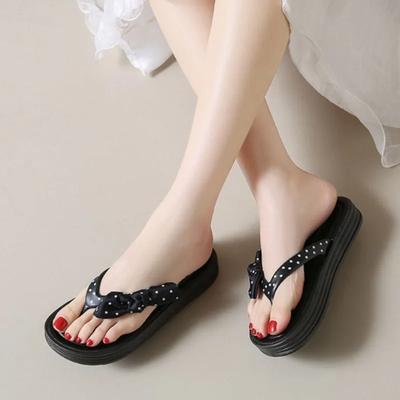 Polka Dots Shoes for Women Outside Woman Slippers Clappers Low Price Stylish Pvc Sandals 2025 Luxury Summer Original 39 Slides