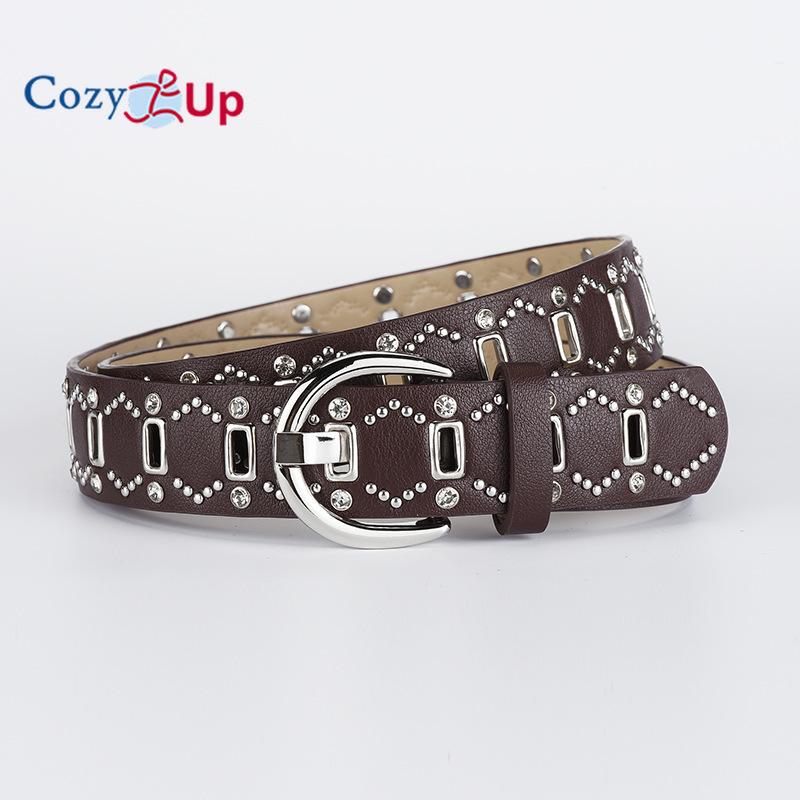 

Ретро Brown Willow Nails Hot Girl Personality Belt Аксесуари Декоративна спідниця Джинси Жіночий пояс 108*3.3cm дубильна кора