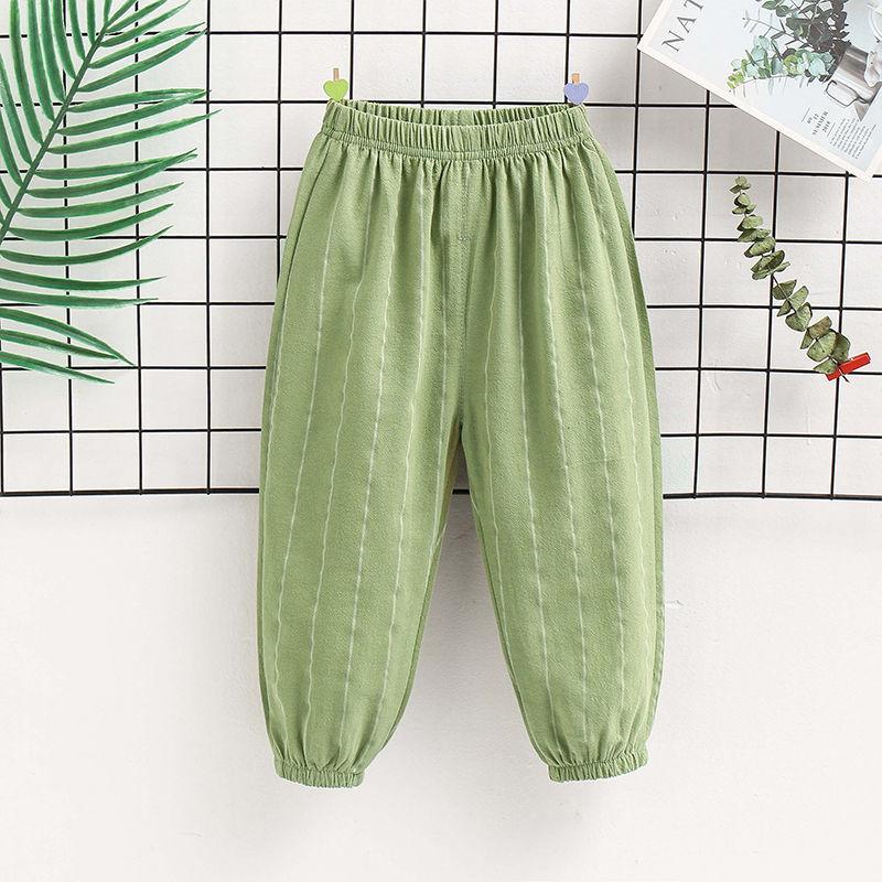 Children's Mosquito Repellent Pants Boys' Summer Thin Cotton Pants Baby's Outer Lantern Pants Girls' Leg Binding Pants