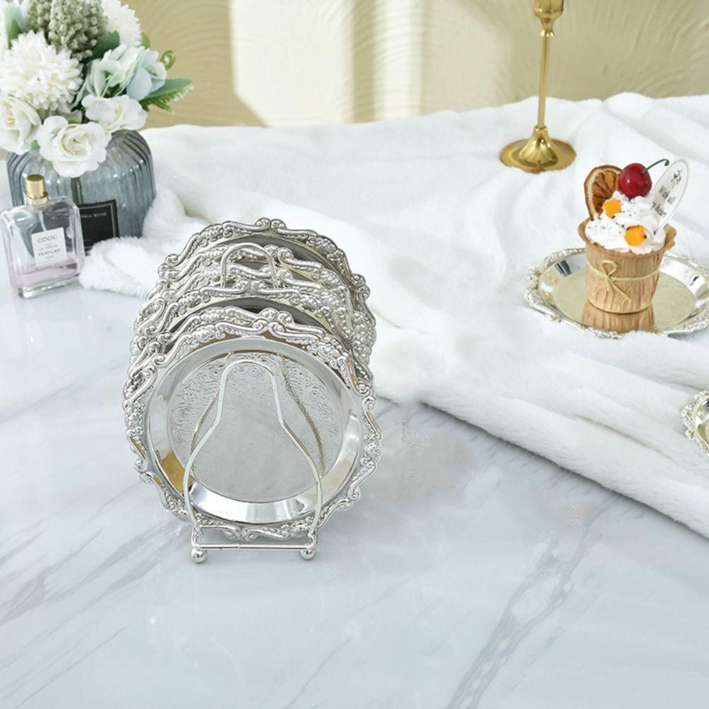 Creative Fruit Plate Set Exquisite Pastry Display Plate Desktop Ornament Storage Tray Cake