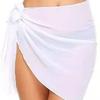 Women Chiffon Short Sarongs Cover Ups Skirt Without Bikini Beach Swimsuit Bathing Suit Wrap Skirt For Swimwear Summer Cover Ups
