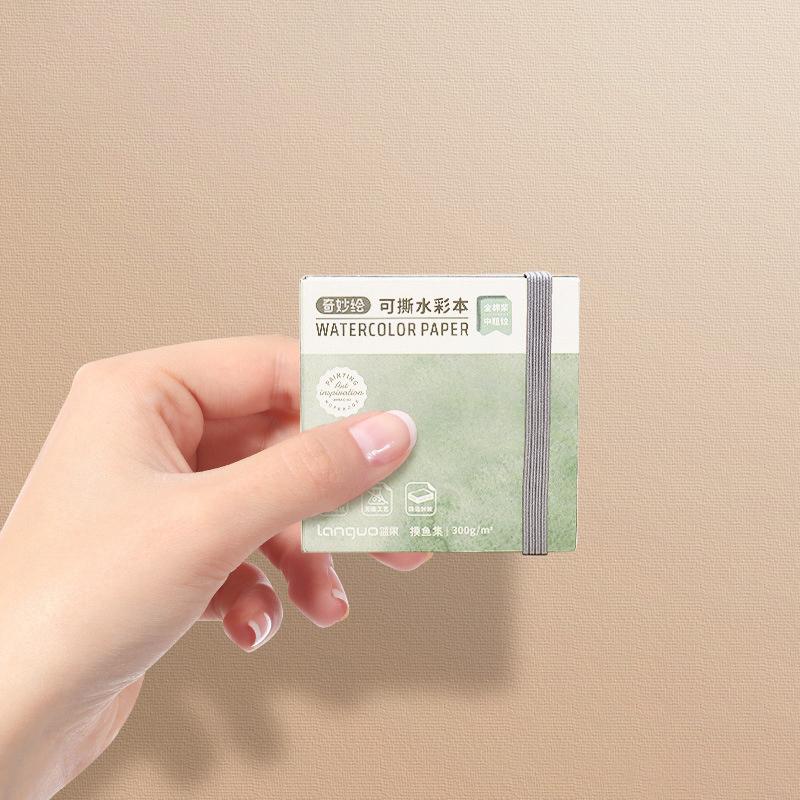 

Квадратная хлопковая бумага для рисования 300 г/м2 для художников, акварельные блокноты для рисования, мини-альбом для рисования, 20 листов, школьные принадлежности для школьников