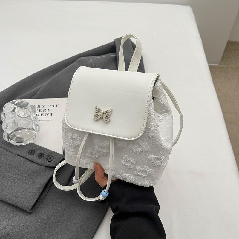 

Рюкзак из искусственной кожи Женский модный рюкзак с цветочным принтом бежевый