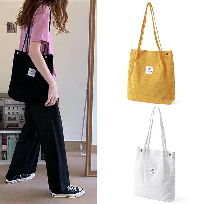 Fashionable Ladies Travel Messenger Handbag Made Of Soft Corduroy Material