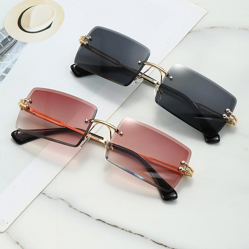 New Vintage Square Sunglasses Women Men Brand Rectangle Sun Glasses Female Oval Eyewear Oculos De Sol for Male Female Eyeglasses