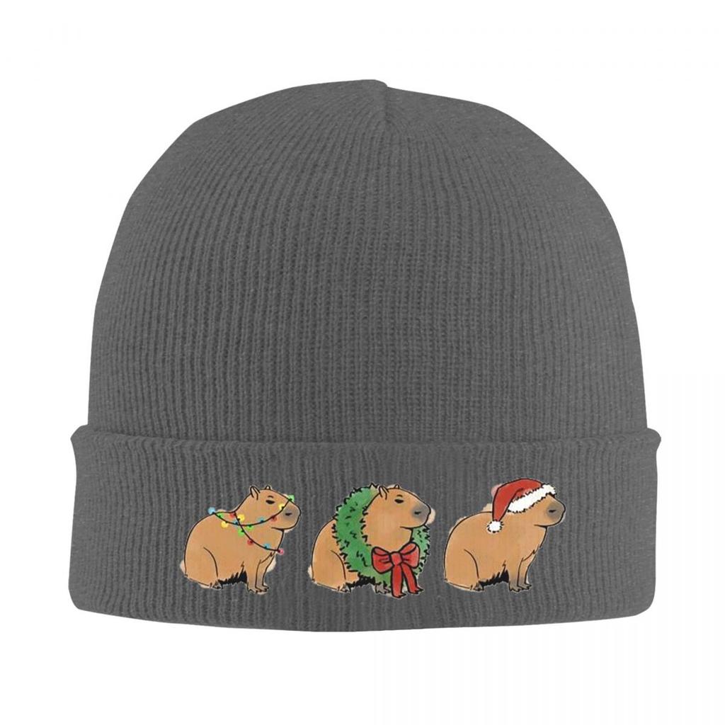 Capybara Halloween Warm Knitted Cap Winter Knit Bonnet Hat Skullies Beanies Hip Hop Caps for Unisex