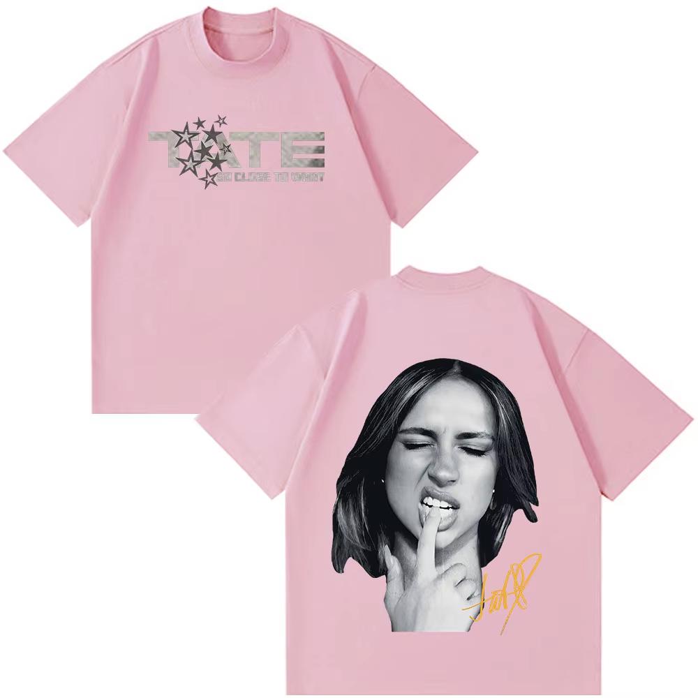 Summer Hot Sale Tate Mcrae Album So Close To What Miss Possessive 2026 World Tour T-Shirt Hip Hop Streetwear Oversized Tshirt