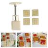 Dessert Pressing Molds Dessert Molds Chinese Character Shape Baking Pastries Molds ABS Texture Dessert Tool for Dessert