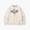 XNAZZY Helldog Graphic Oversized Sweatshirt [Cream] Xn23Srumt01Cm