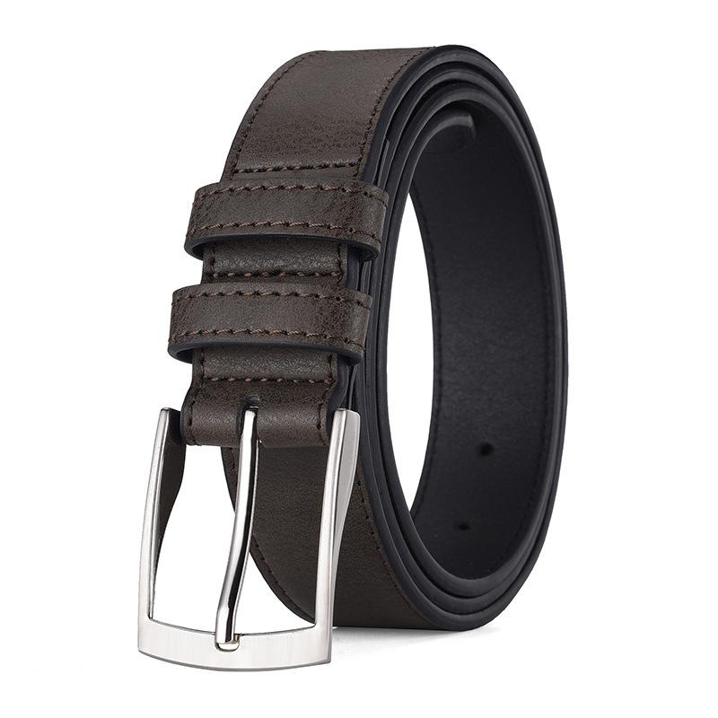 

Мужской ремень повседневный ремень из искусственной кожи мужской ремень ремень, мужской ремень 125cm темно-коричневого