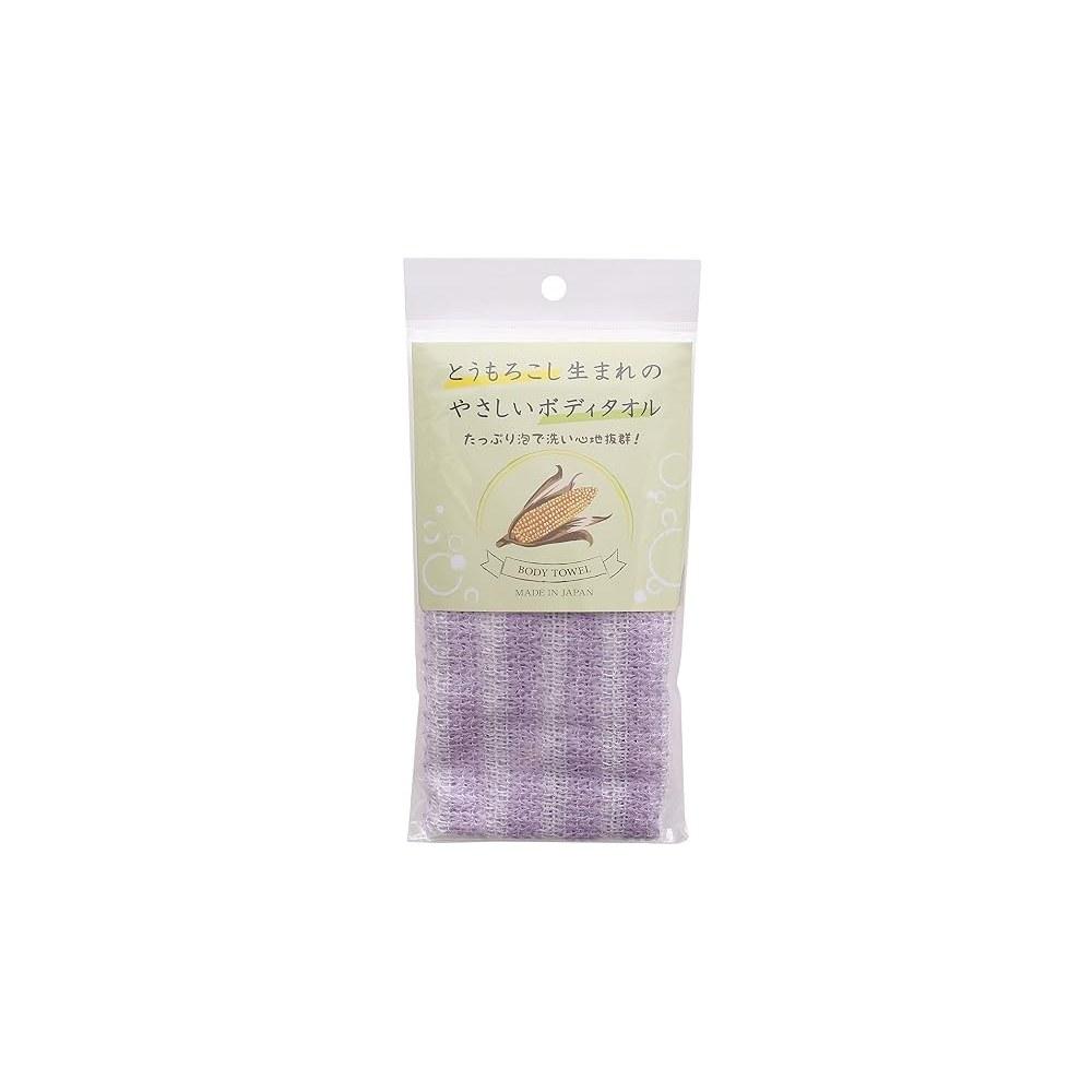 Zenmi Natural Corn Body Towel Purple 1 Sheet