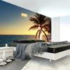 Beach Sunset 3d Photo Wallpaper Coconut Palm Seaside Landscape Wall Mural Restaurant Cafe Home Decor Wall Papers