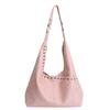 Large capacity fashion commuter tote bag women's 2026 spring new light luxury shoulder underarm bucket bag