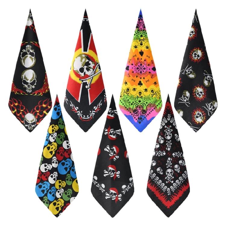 Unisex Fashion Printed Square Scarf Cycling Bandana Sun Protections Neck Cover