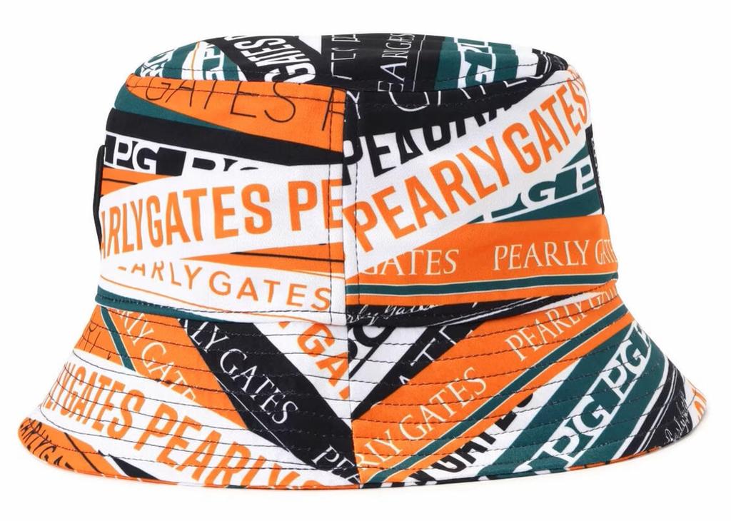Unisex Bucket Hat Ribbon Golf Hat FR [PEARLY GATES] (Logo Pattern) / / 053-4287005 151_Orange