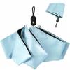 CUTECALL 200g UV Automatic Suitable for Sunny and Rainy Compact Folding Windproof and and Day Gift Blue Ultra-lightweight Parasol, 100% Protection,