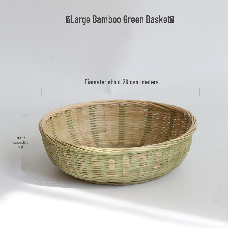 Household Bamboo and Rattan Steamed Bun and Egg Basket Set