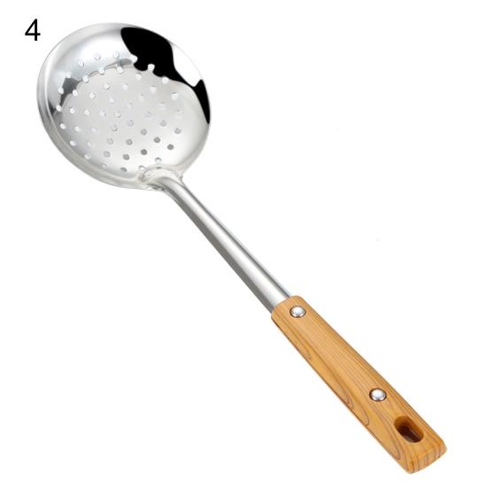 Good Soup Colander Shovel Cutlery Supplies Rounded Edge Stainless Steel Wok Shovel
