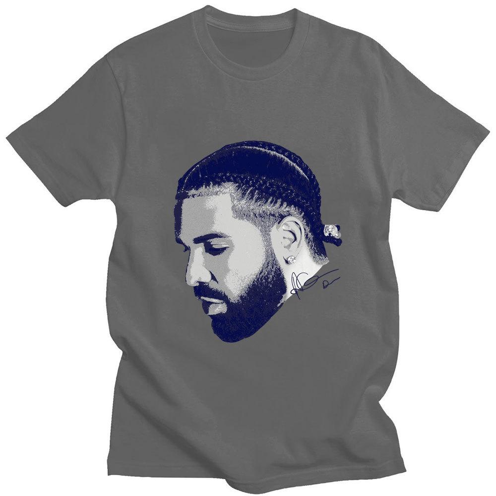 Vintage Rapper Drizzy Drake Print 100% Cotton T-shirt Unisex Casual Cott
