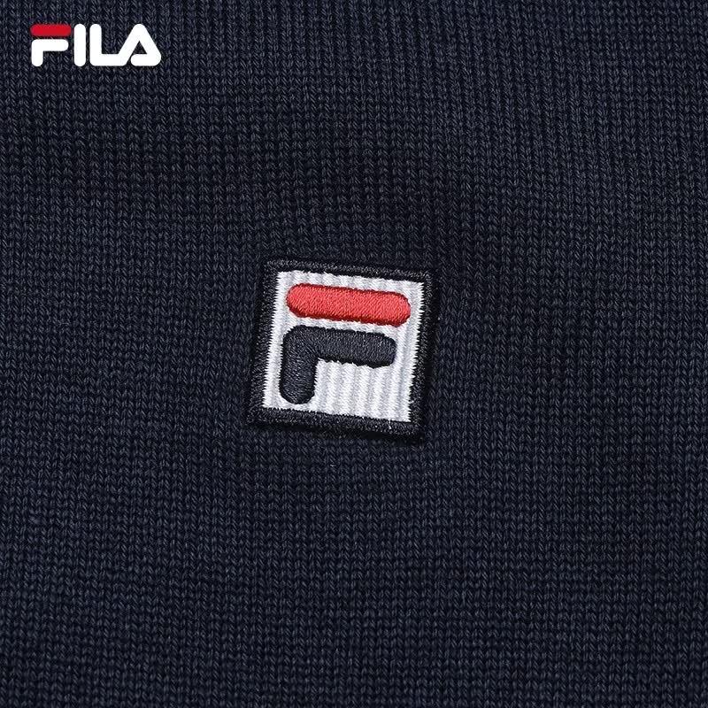FILA Women's Faux Two-Piece Color Block Polo Knit Shirt