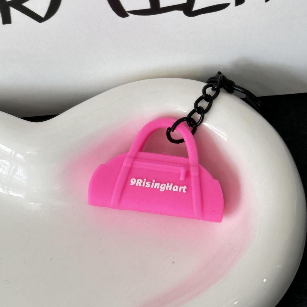 Miu Series Dumbbell Plate Keychain: Trendy Fitness Accessory & Sports Jewelry Gift