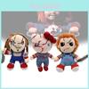 Adorable Chucky Plush Doll Pumpkin Design For Halloween Creative Decoration And Gifts