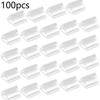 50/100Pcs Mini Table Sign Stands BPA Free Clear Plastic Card Holders for Bridal Shower Wedding Party Table Decor